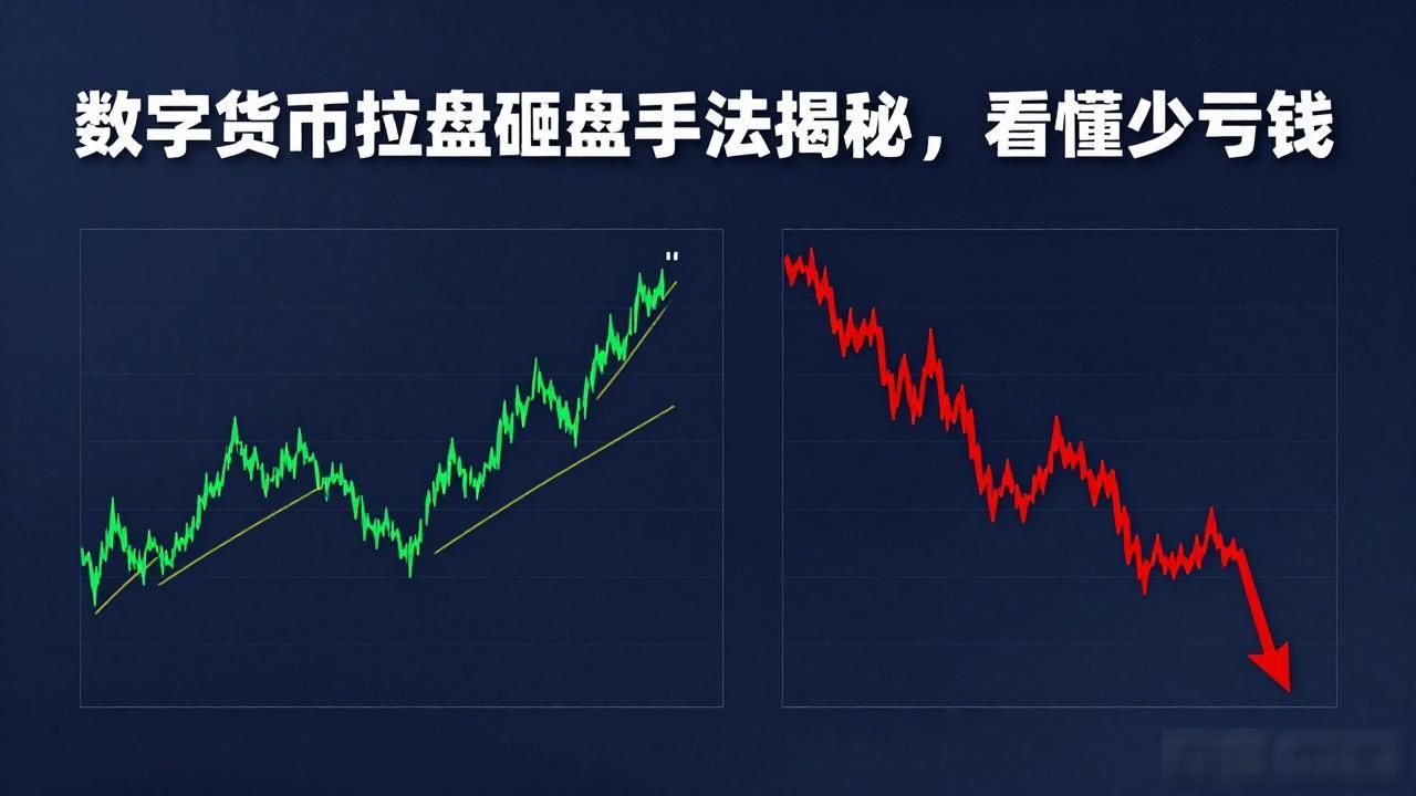 数字货币拉盘砸盘手法揭秘，看懂少亏钱