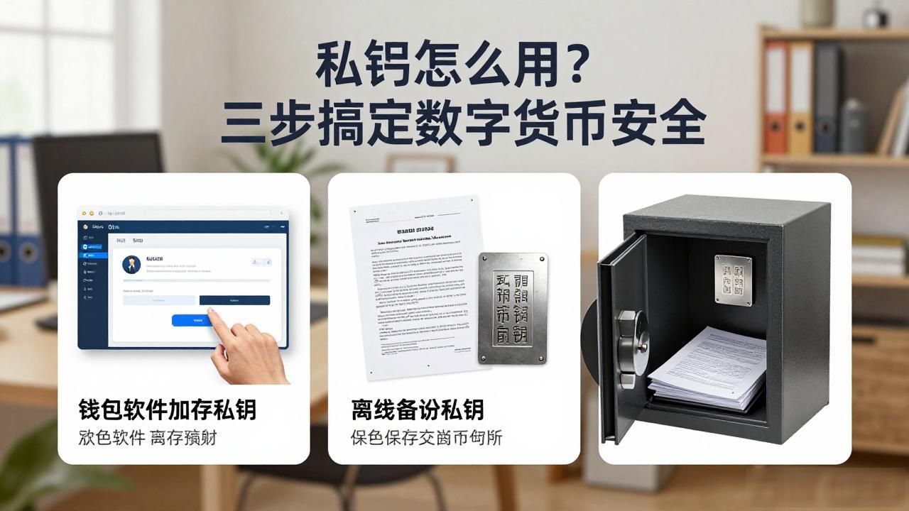 私钥怎么用？三步搞定数字货币安全