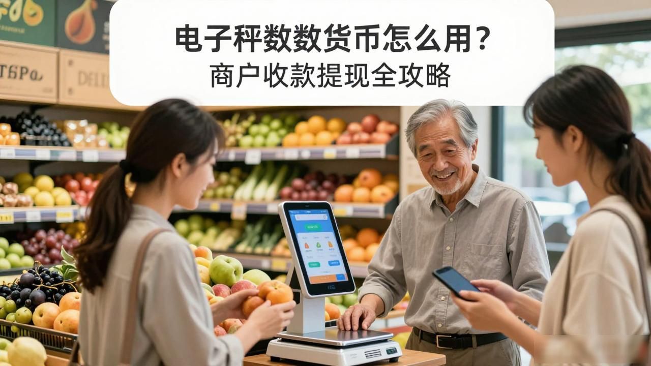 电子秤数字货币怎么用？商户收款提现全攻略