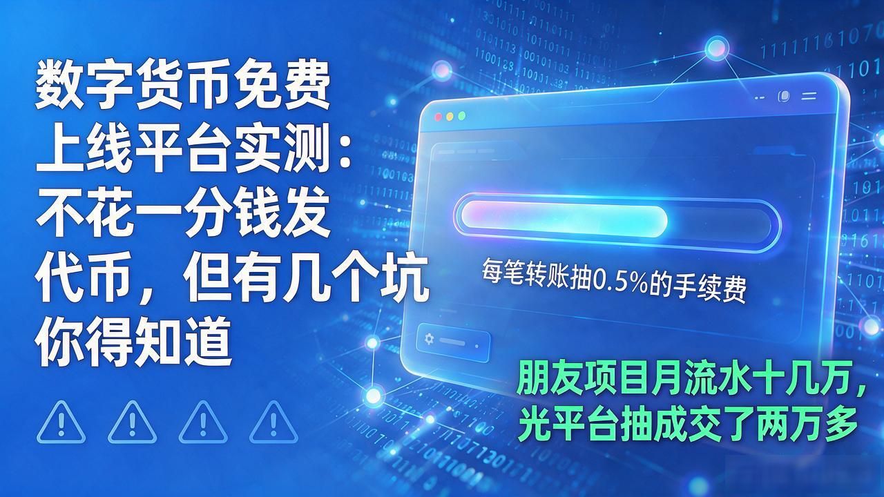 数字货币免费上线平台实测：不花一分钱发代币，但有几个坑你得知道
