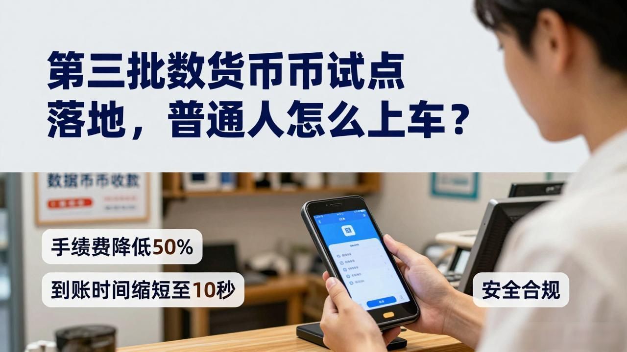 第三批数字货币试点落地，普通人怎么上车？
