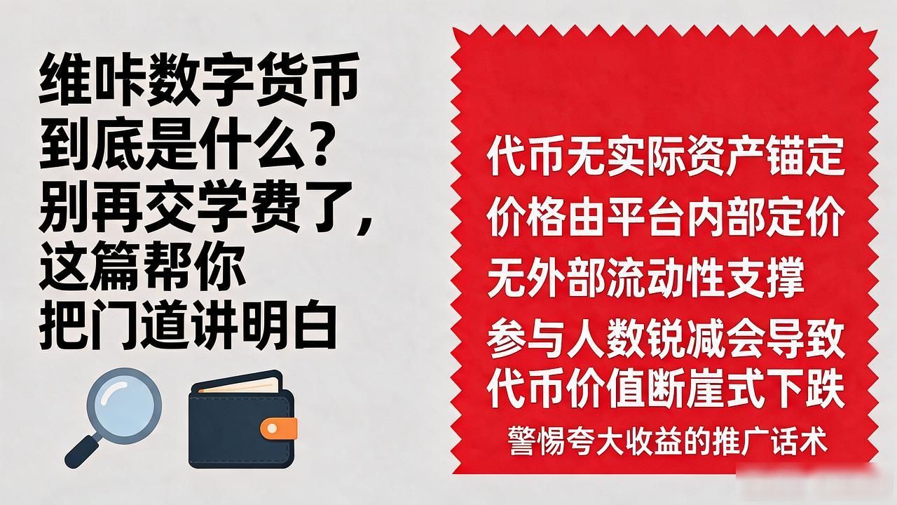 维咔数字货币到底是什么？别再交学费了，这篇帮你把门道讲明白