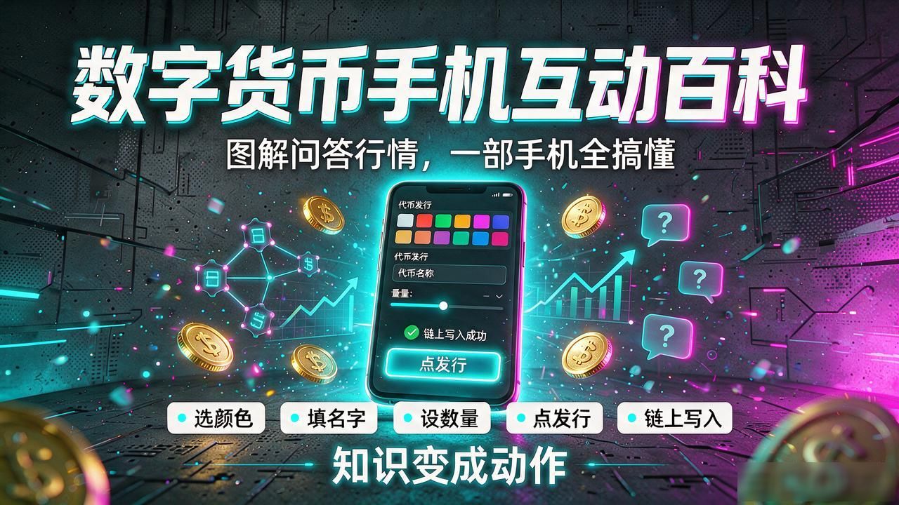 数字货币手机互动百科：图解问答行情，一部手机全搞懂