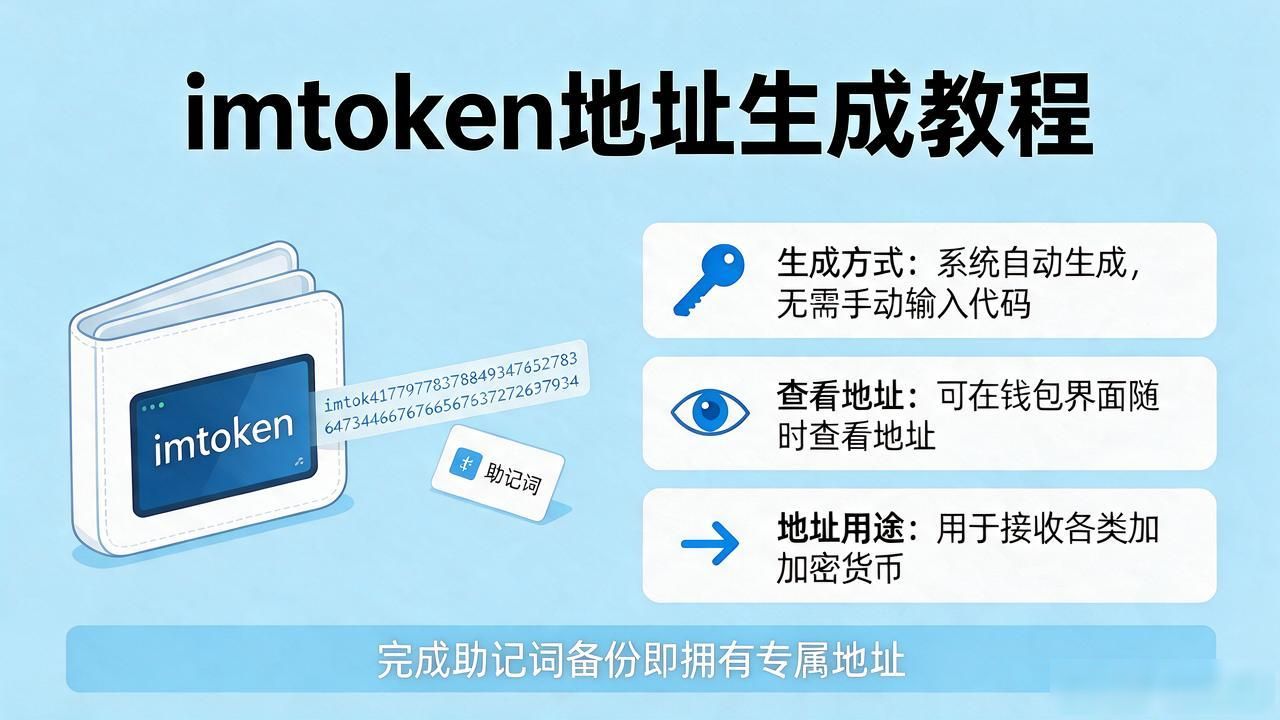 imtoken地址生成教程：新手也能轻松学会