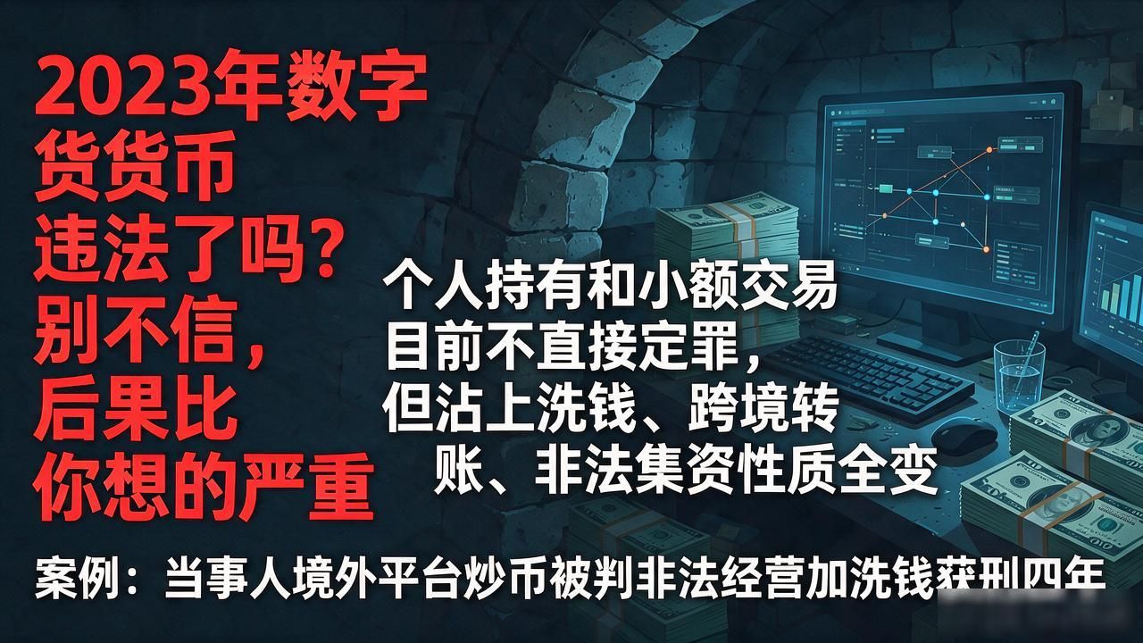 2023年数字货币违法了吗？别不信，后果比你想的严重