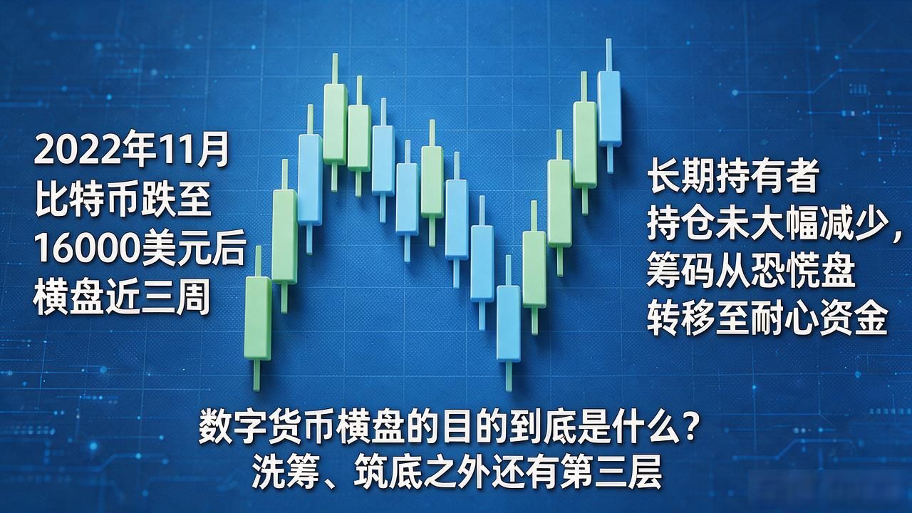 数字货币横盘的目的到底是什么？洗筹、筑底之外还有第三层