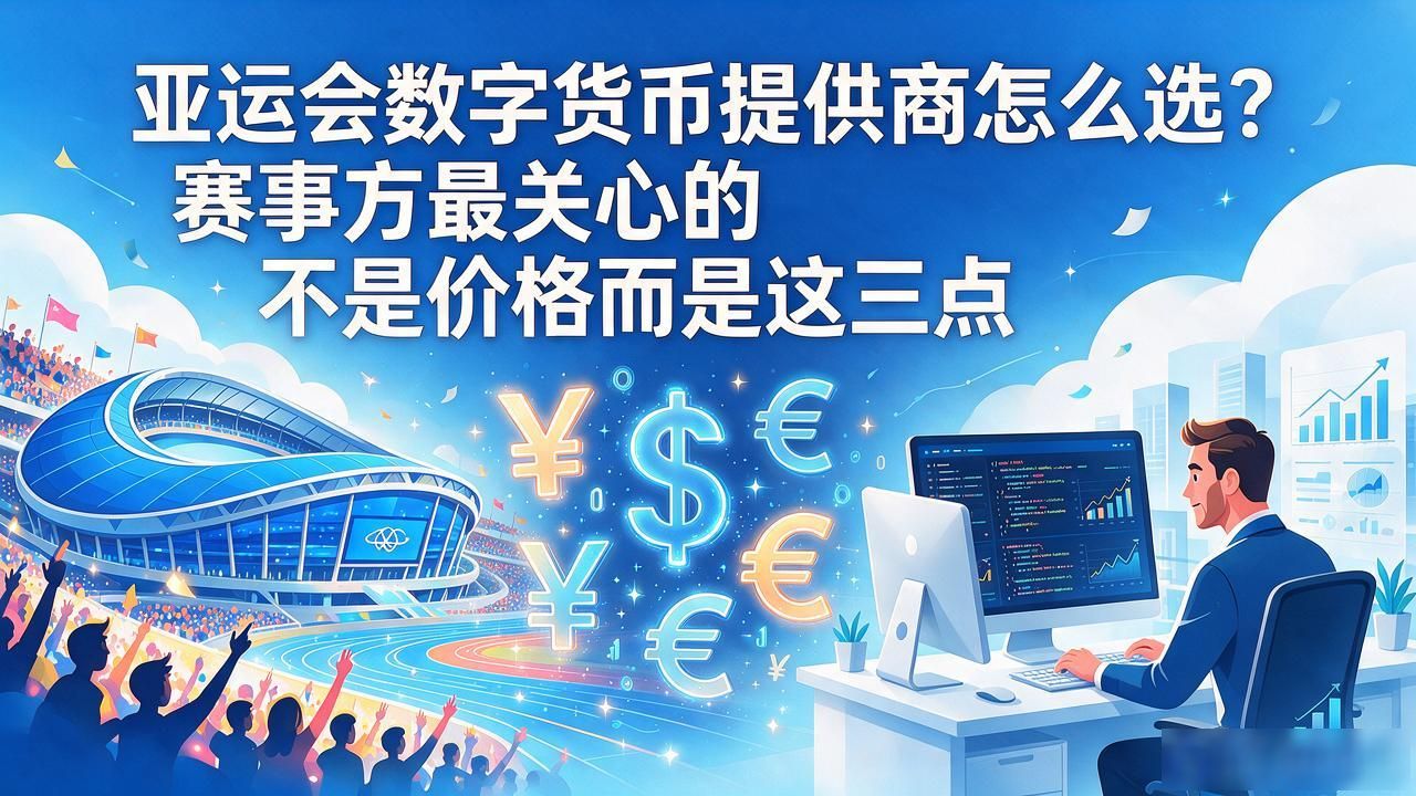 亚运会数字货币提供商怎么选？赛事方最关心的不是价格而是这三点