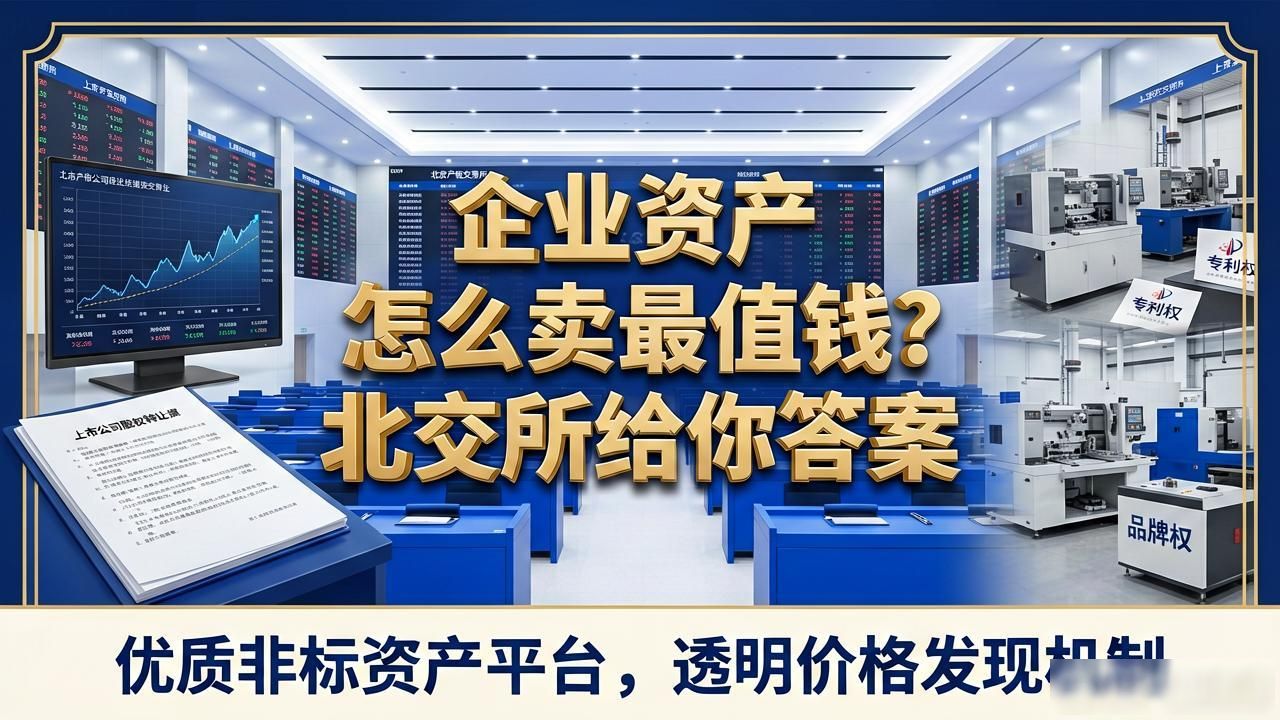 企业资产怎么卖最值钱？北交所给你答案