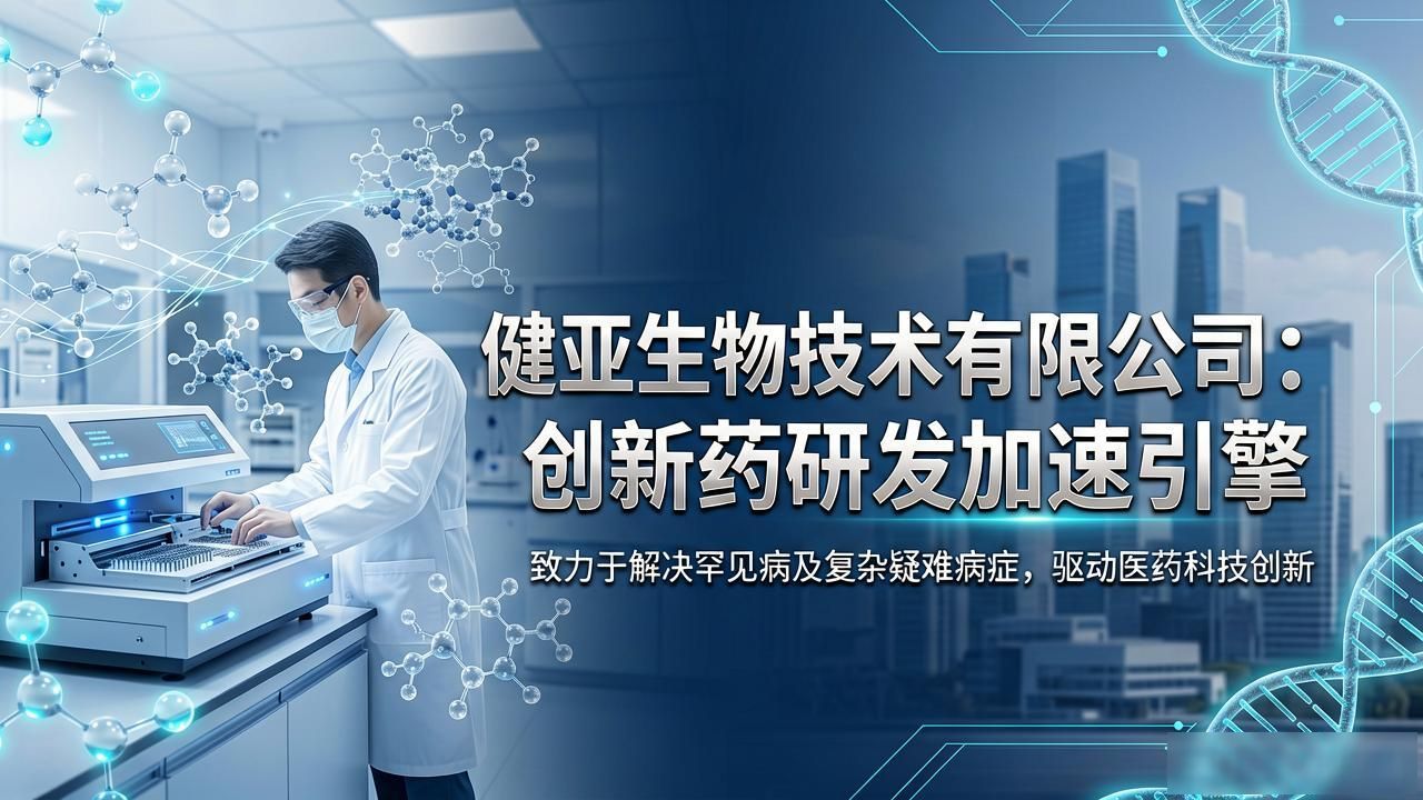 健亚生物技术有限公司：创新药研发加速引擎