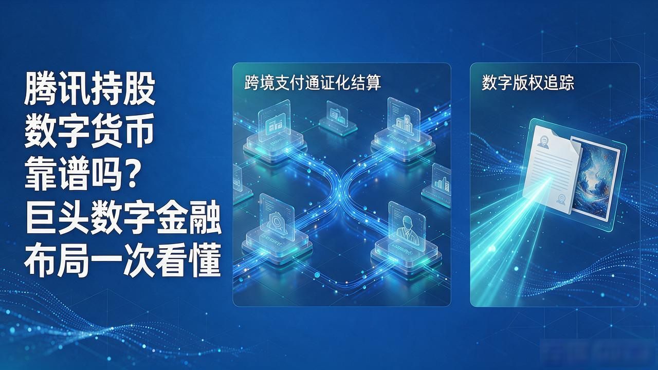 腾讯持股数字货币靠谱吗？巨头数字金融布局一次看懂