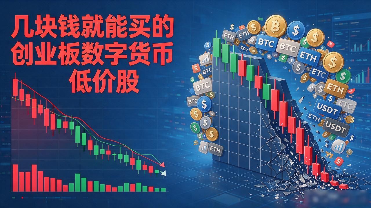 几块钱就能买的创业板数字货币低价股，为什么追的人大多亏钱