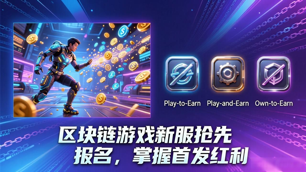 区块链游戏新服抢先报名，掌握首发红利