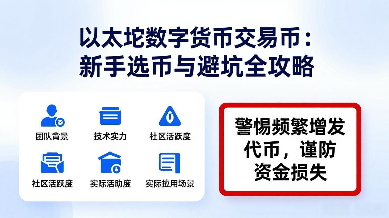 以太坊数字货币交易币：新手选币与避坑全攻略