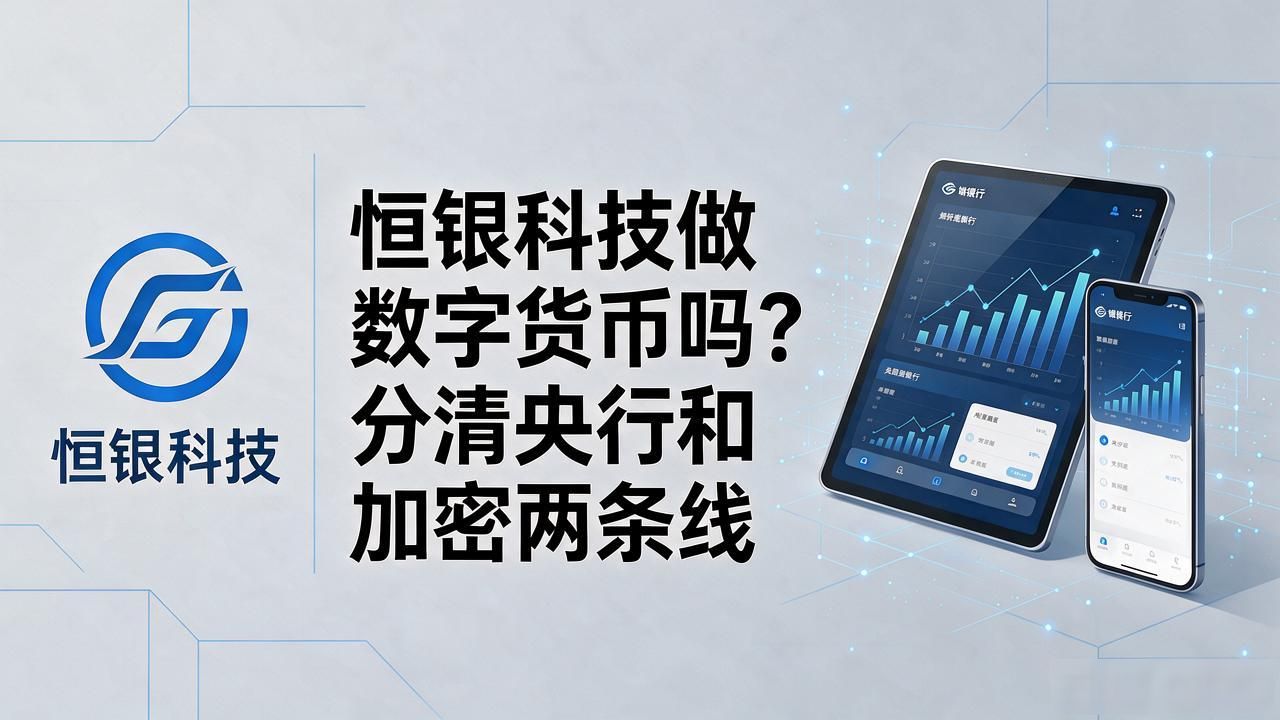 恒银科技做数字货币吗？分清央行和加密两条线