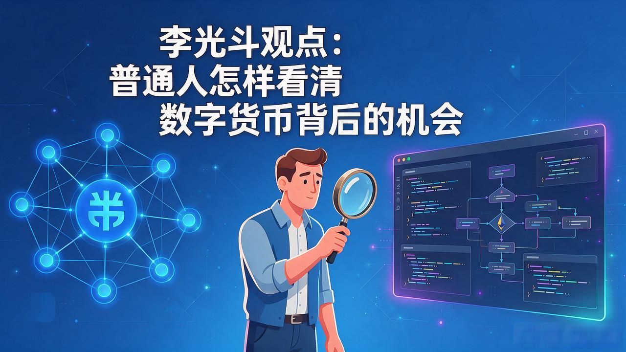 李光斗观点：普通人怎样看清数字货币背后的机会