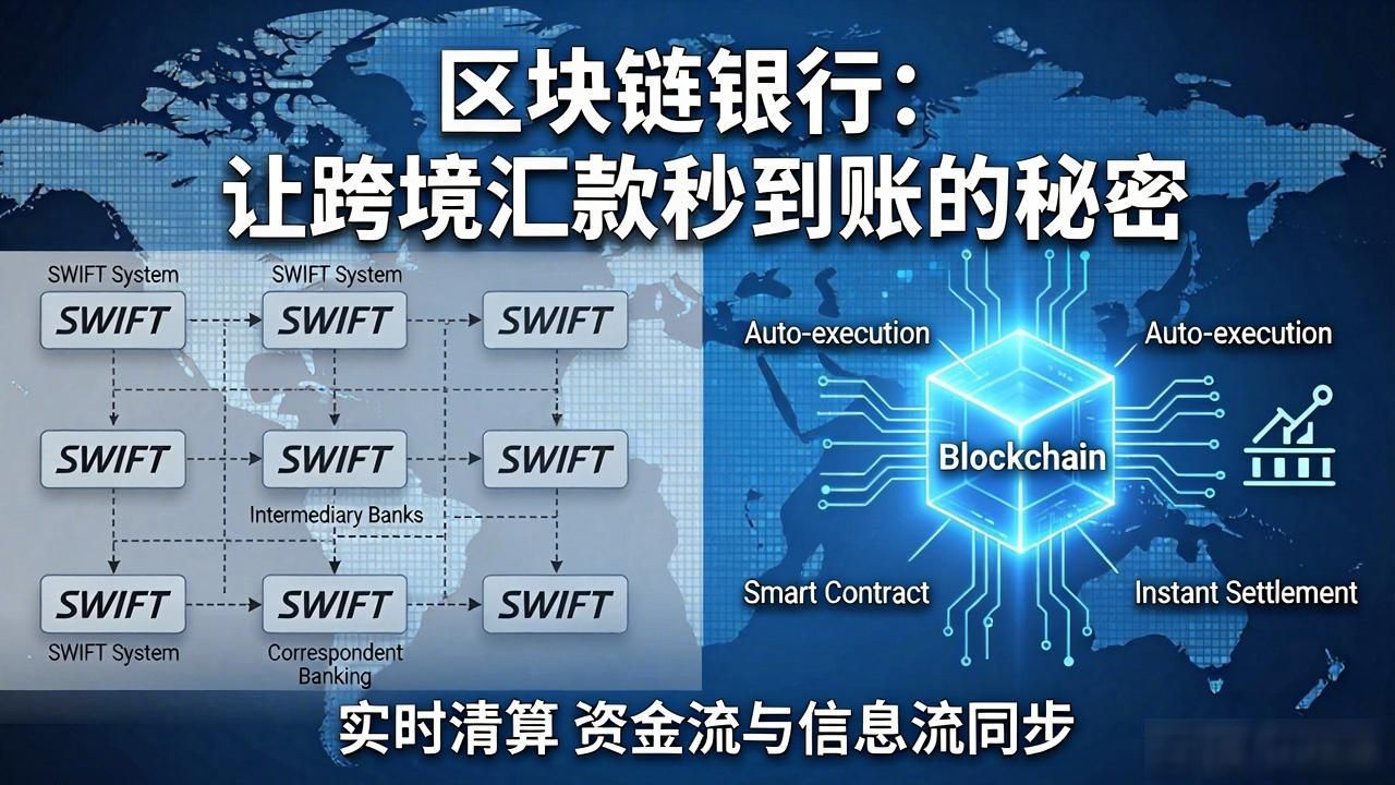 区块链银行：让跨境汇款秒到账的秘密