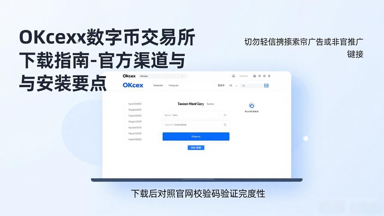 OKcex数字货币交易所下载指南-官方渠道与安装要点