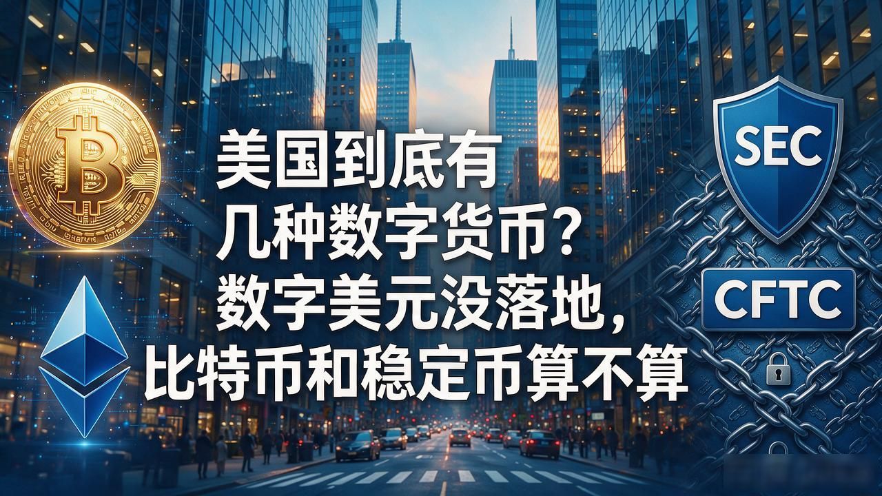 美国到底有几种数字货币？数字美元没落地，比特币和稳定币算不算