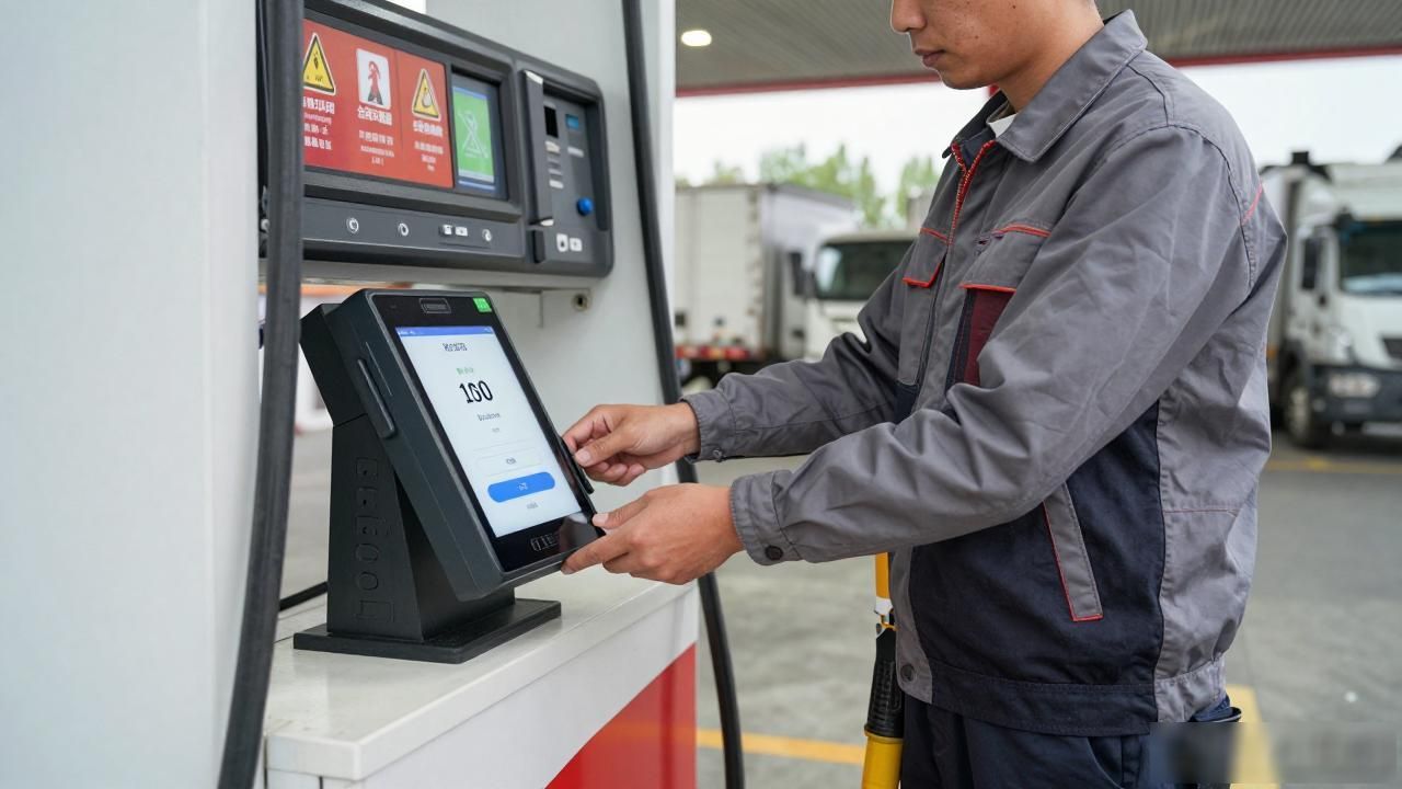 货车加油不用掏手机扫码，数字货币付油钱到底什么体验