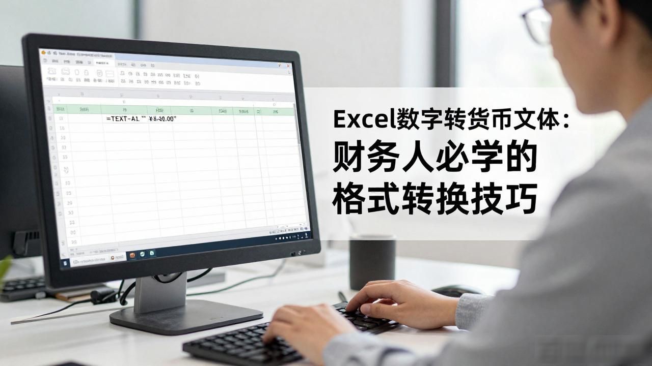 Excel数字转货币文本：财务人必学的格式转换技巧