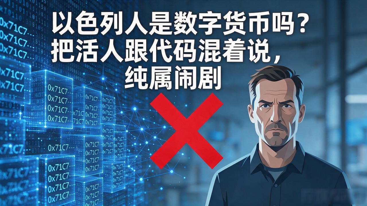 以色列人是数字货币吗？把活人跟代码混着说，纯属闹剧