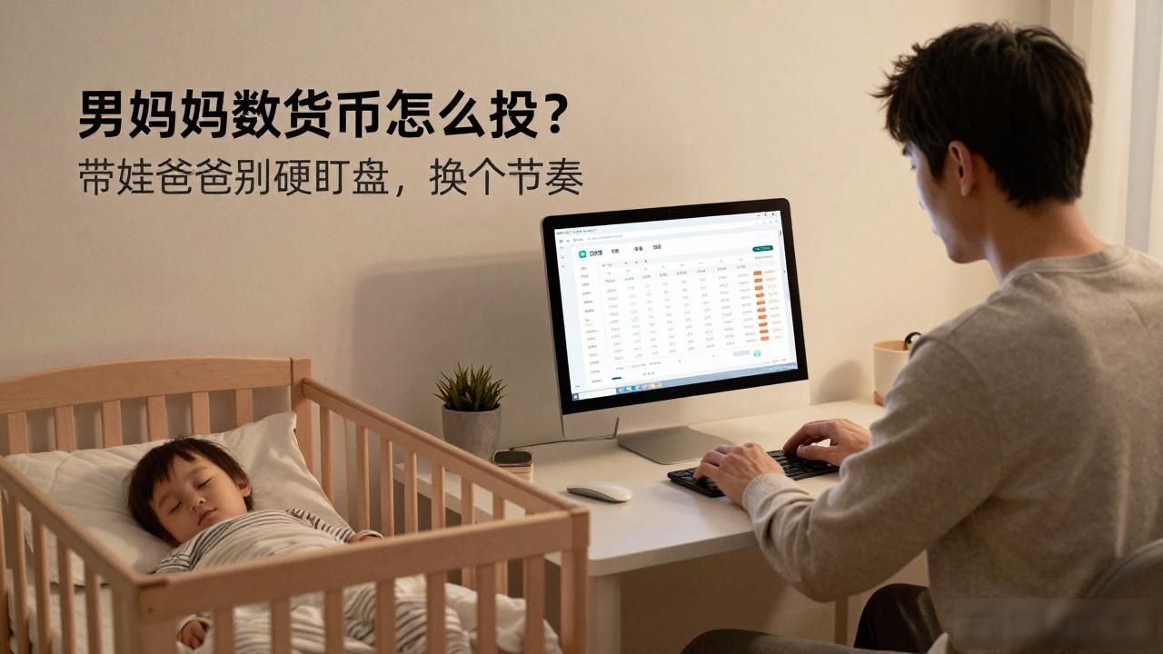 男妈妈数字货币怎么投？带娃爸爸别硬盯盘，换个节奏