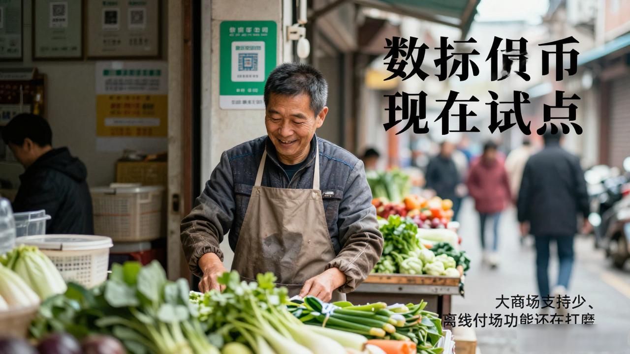 数字货币现在试点，你家门口的店、菜场已经能刷了