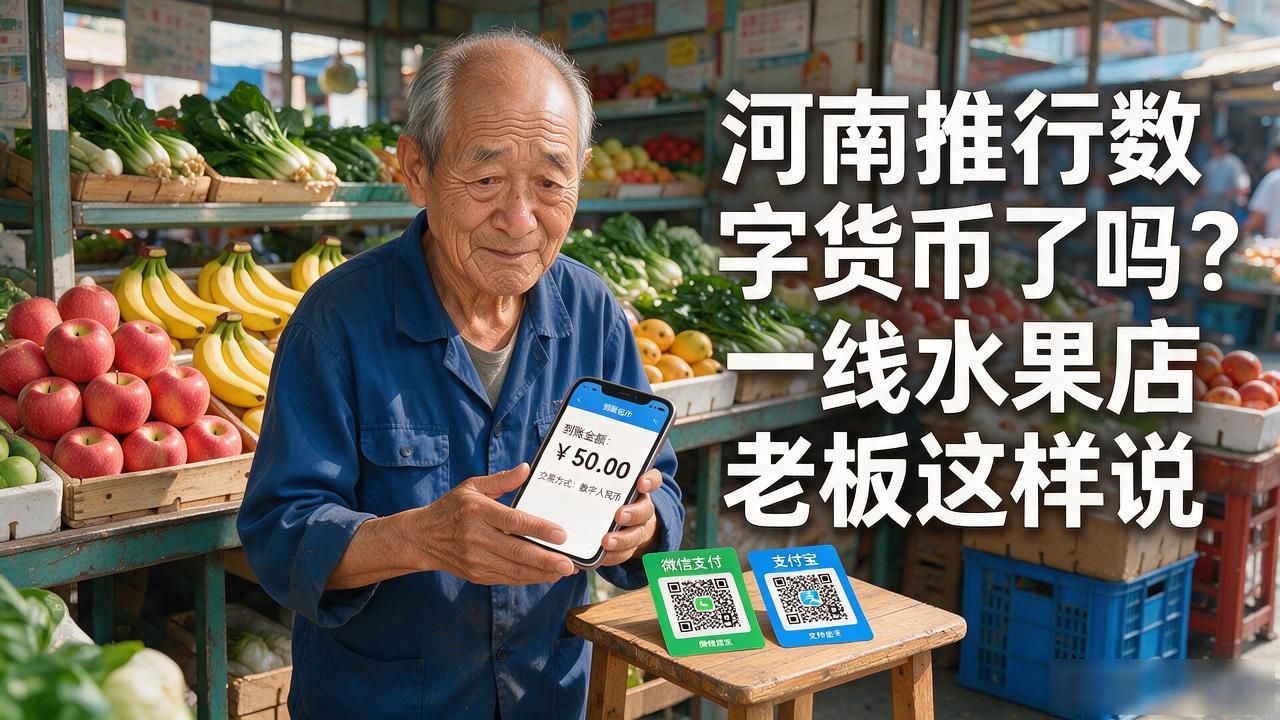 河南推行数字货币了吗？一线水果店老板这样说