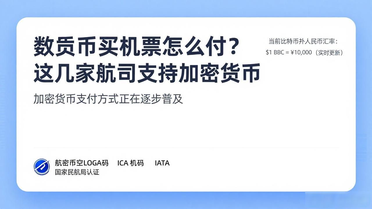 数字货币买机票怎么付？这几家航司支持加密货币