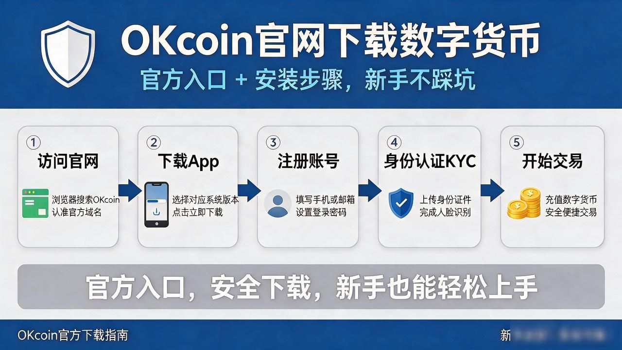 OKcoin官网下载数字货币：官方入口+安装步骤，新手不踩坑