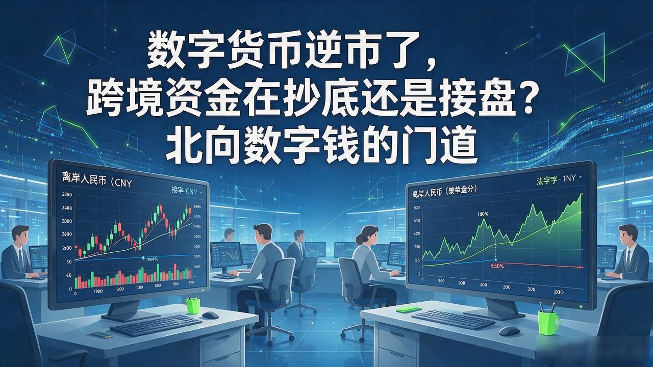 数字货币逆市了，跨境资金在抄底还是接盘？北向数字钱的门道