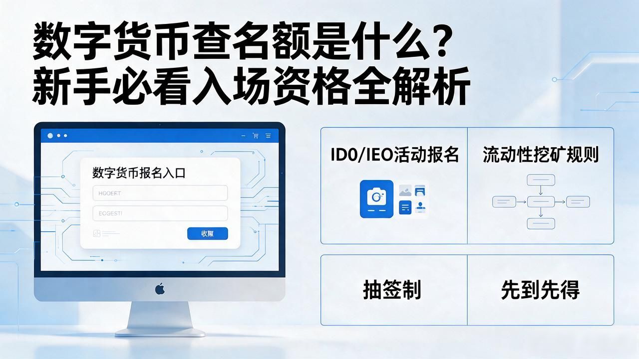 数字货币查名额是什么？新手必看入场资格全解析