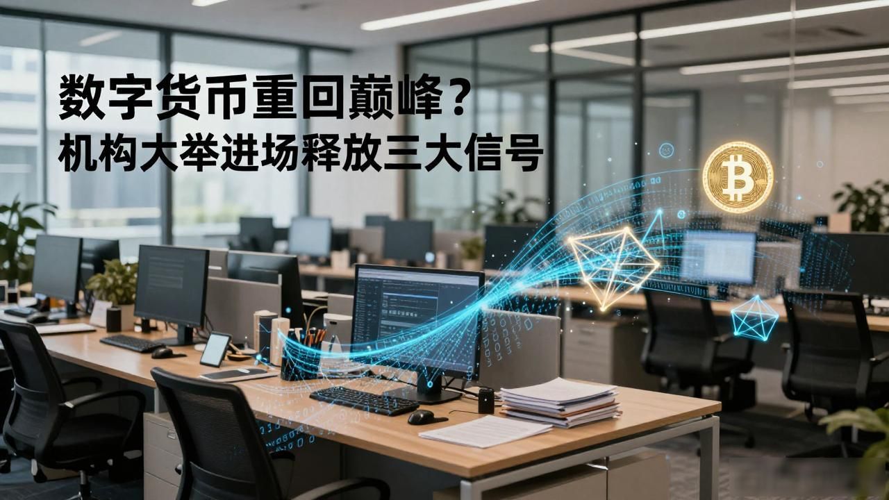 数字货币重回巅峰？机构大举进场释放三大信号