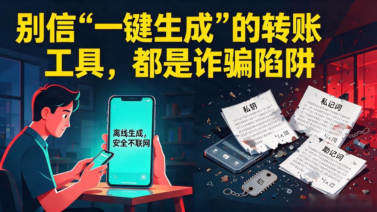 别信“一键生成”的转账工具，都是诈骗陷阱
