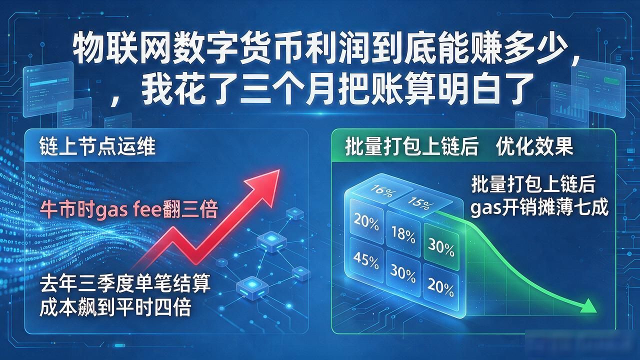 物联网数字货币利润到底能赚多少，我花了三个月把账算明白了