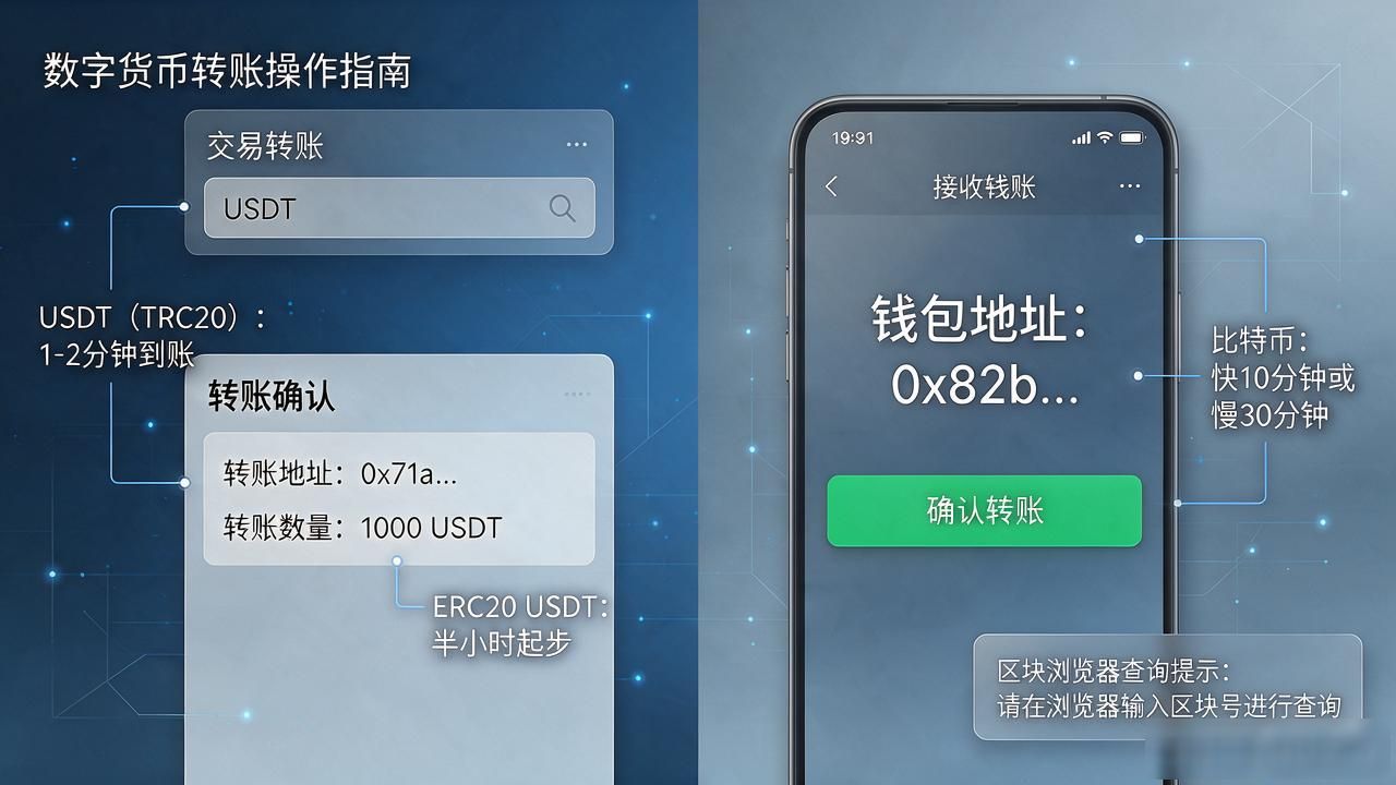 数字货币转自己钱包，怎么操作、手续费多少、多久到账一篇讲透