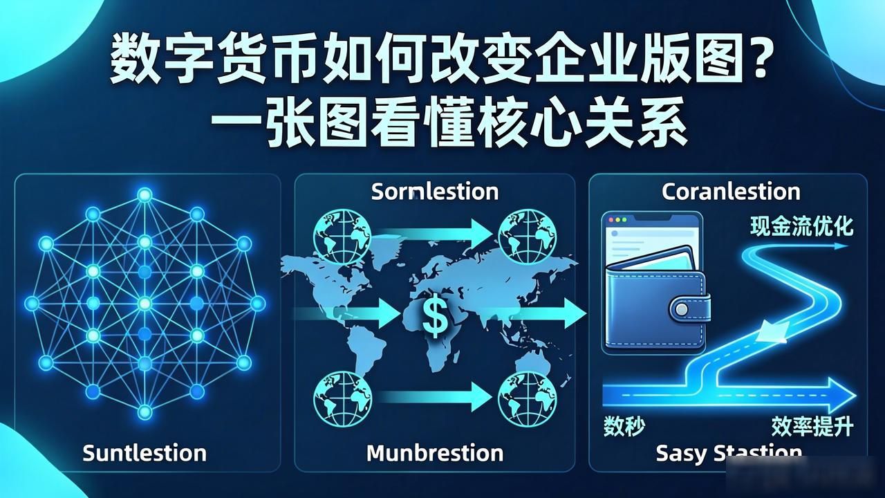 数字货币如何改变企业版图？一张图看懂核心关系