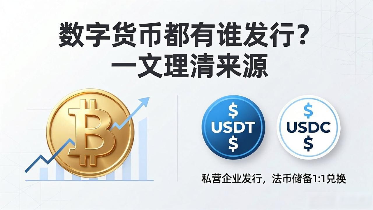 数字货币都有谁发行？一文理清来源