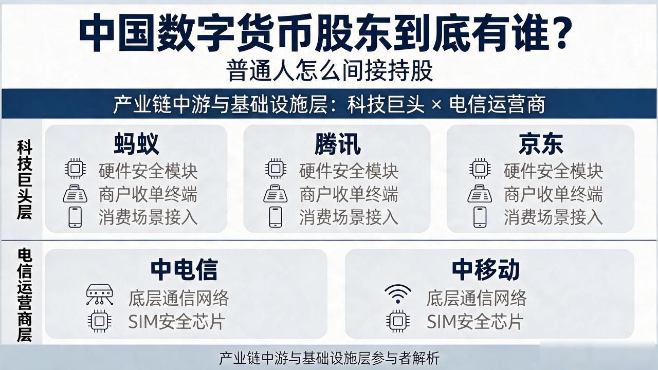 中国数字货币股东到底有谁？普通人怎么间接持股
