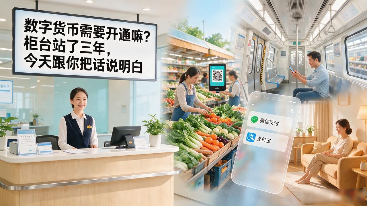 数字货币需要开通嘛？柜台站了三年，今天跟你把话说明白