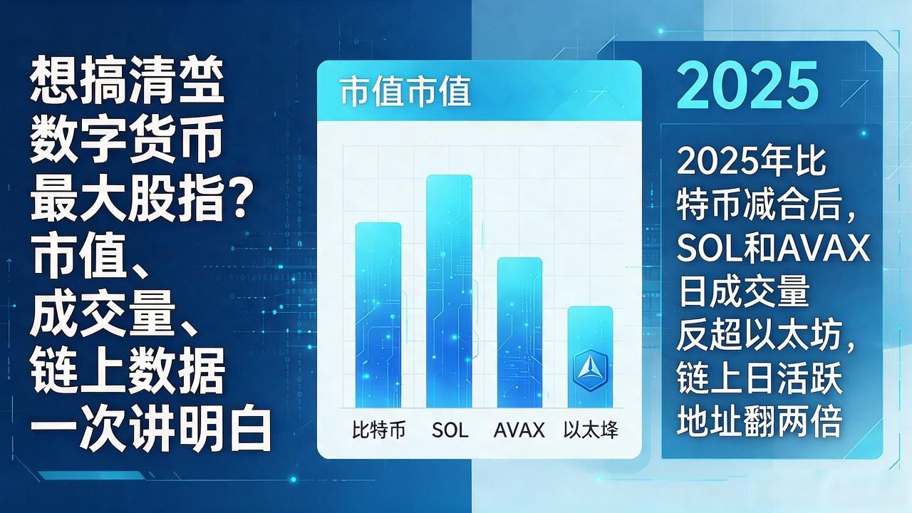 想搞清楚数字货币最大股指？市值、成交量、链上数据一次讲明白