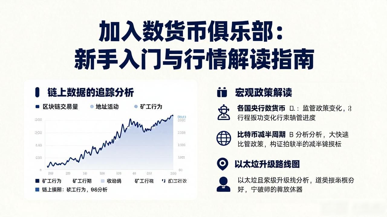 加入数字货币俱乐部：新手入门与行情解读指南