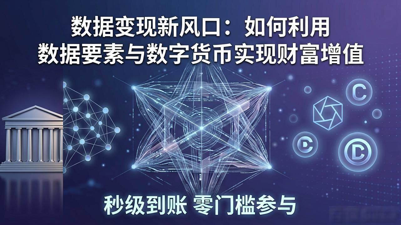 数据变现新风口：如何利用数据要素与数字货币实现财富增值