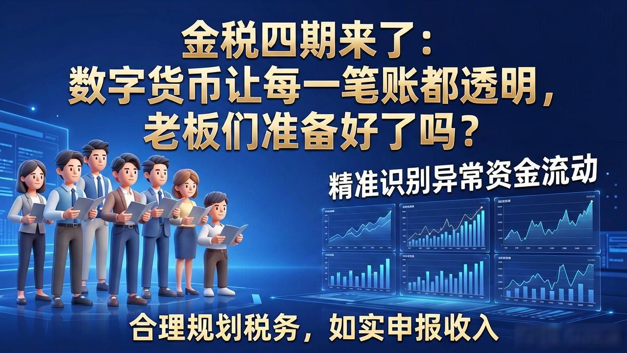 金税四期来了：数字货币让每一笔账都透明，老板们准备好了吗？
