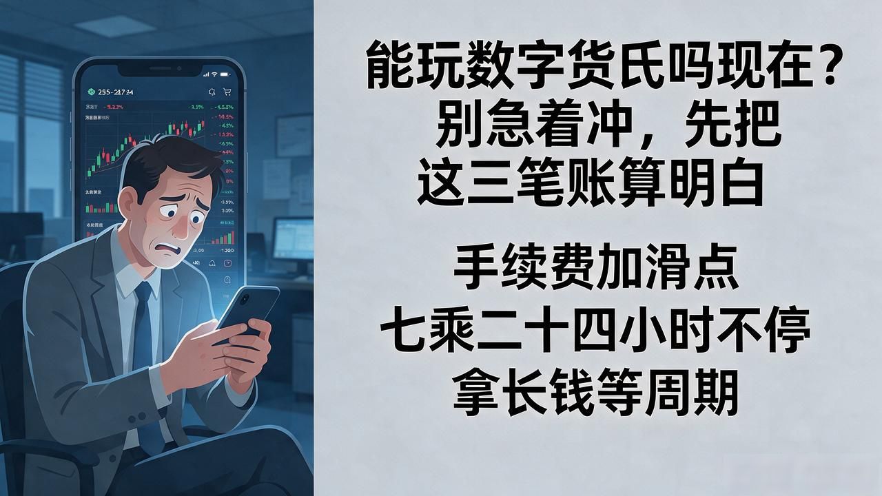 能玩数字货币吗现在？别急着冲，先把这三笔账算明白