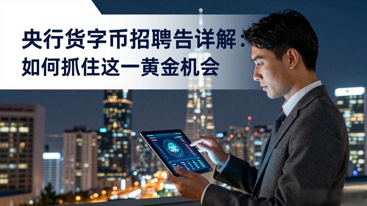 央行数字货币招聘公告详解：如何抓住这一黄金机会