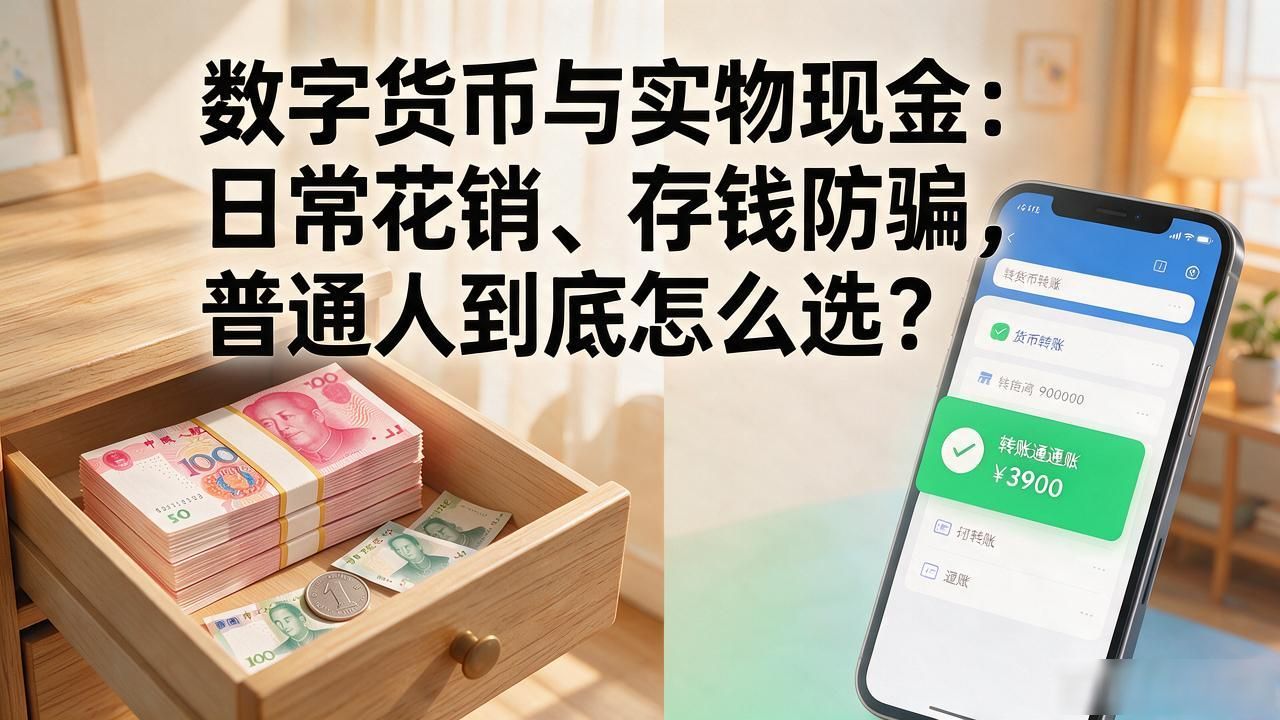 数字货币与实物现金：日常花销、存钱防骗，普通人到底怎么选