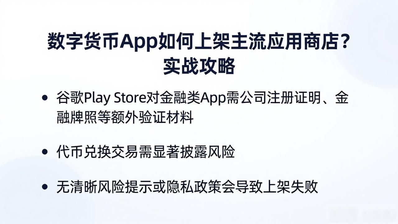 数字货币App如何上架主流应用商店？实战攻略