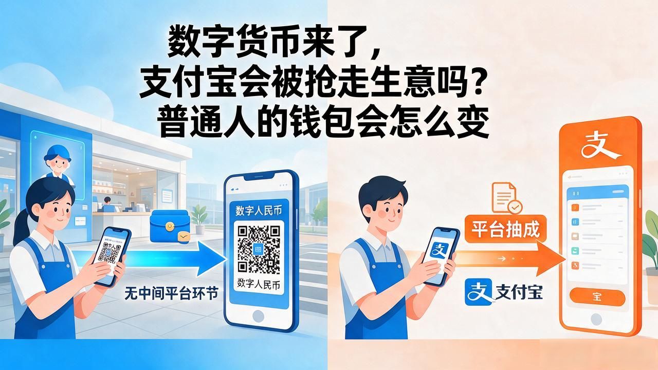 数字货币来了，支付宝会被抢走生意吗？普通人的钱包会怎么变