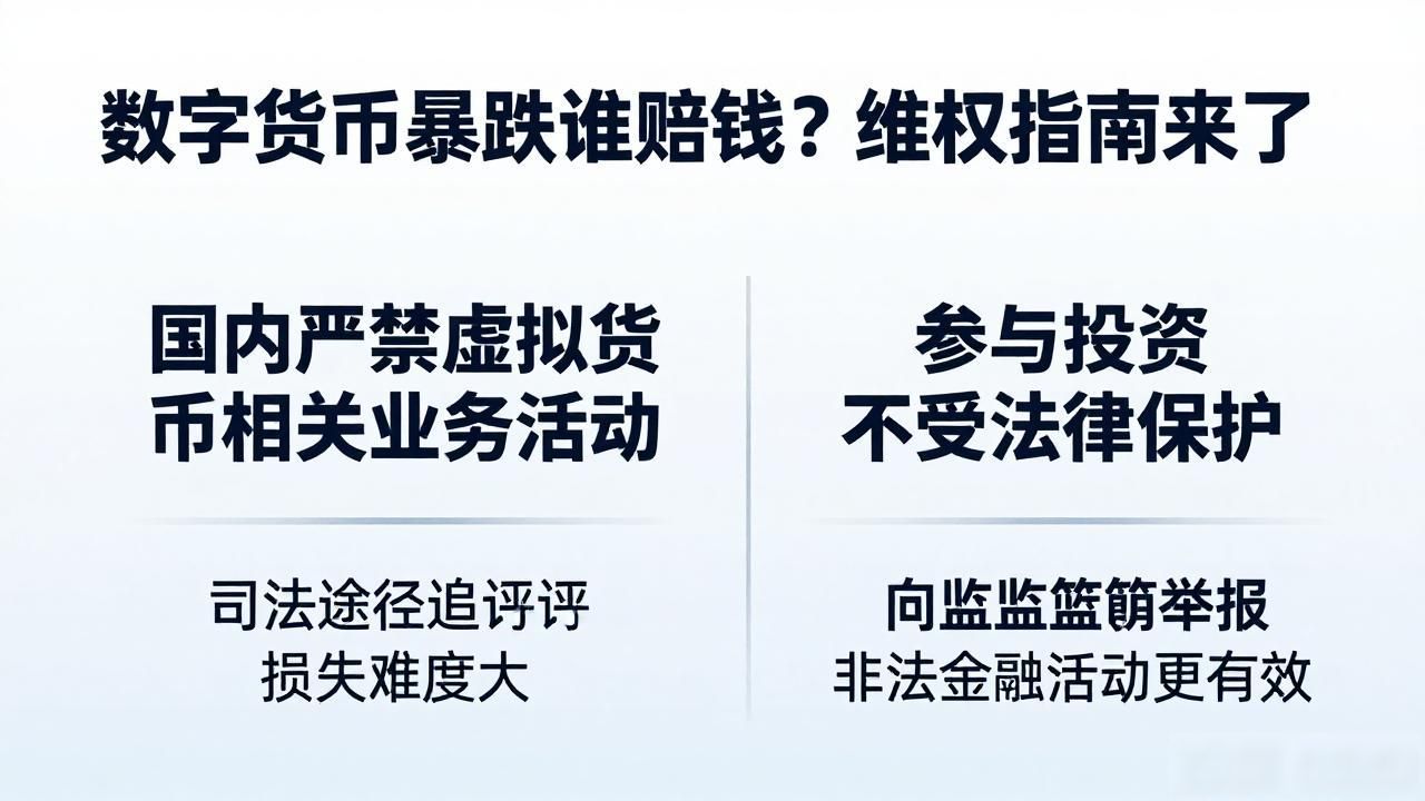 数字货币暴跌谁赔钱？维权指南来了